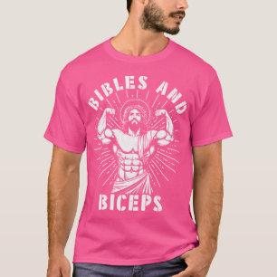 Camiseta Bíblias E Biceps Engraçados E Cristãos