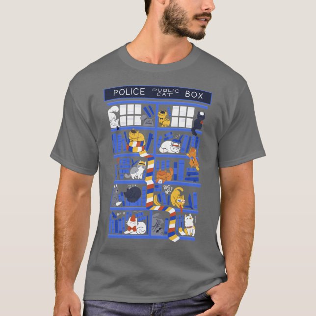 Camiseta Biblioteca Bo Who vintage (Frente)