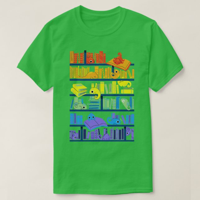 Camiseta Biblioteca Chameleons (Frente do Design)