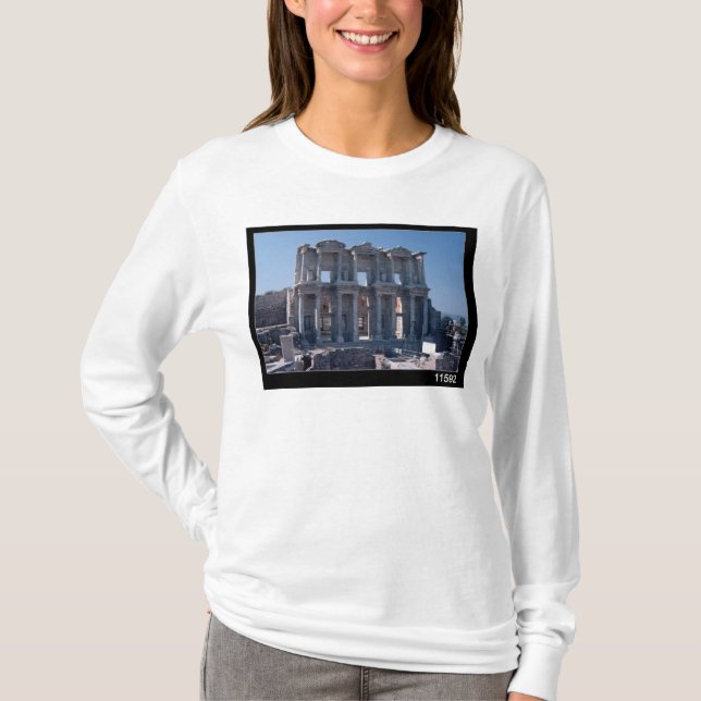 Camiseta Biblioteca de Celsus, construída no ANÚNCIO 135 (Frente)