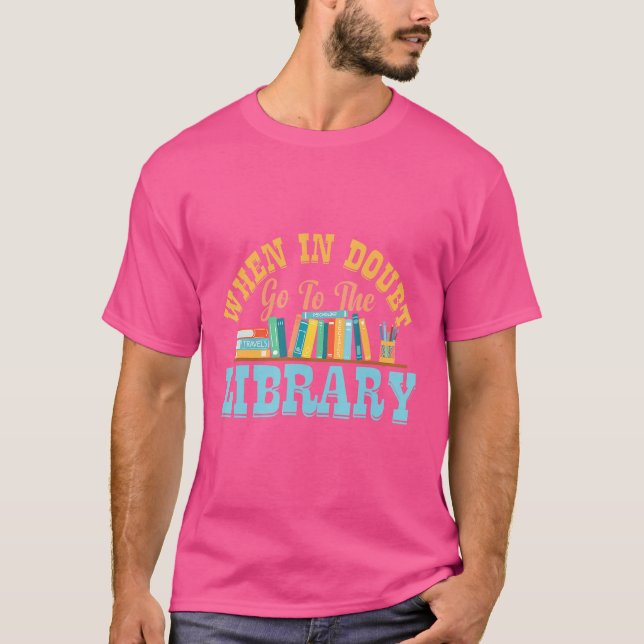 Camiseta Biblioteca de Cotação do Livro Bibliotecário Pun L (Frente)