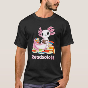 Camiseta Biblioteca de Livros de Leitura Axolotl Readsolotl