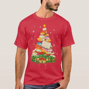 Camiseta Biblioteca de Livros de Leitura de Árvore Feliz de