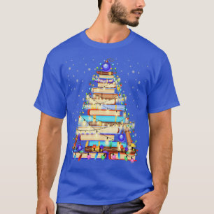 Camiseta Biblioteca de Natal da Biblioteca Cona Livro das L