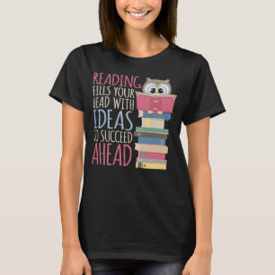 Camiseta Biblioteca de Nerd de Livro e Livro de Leitura de 