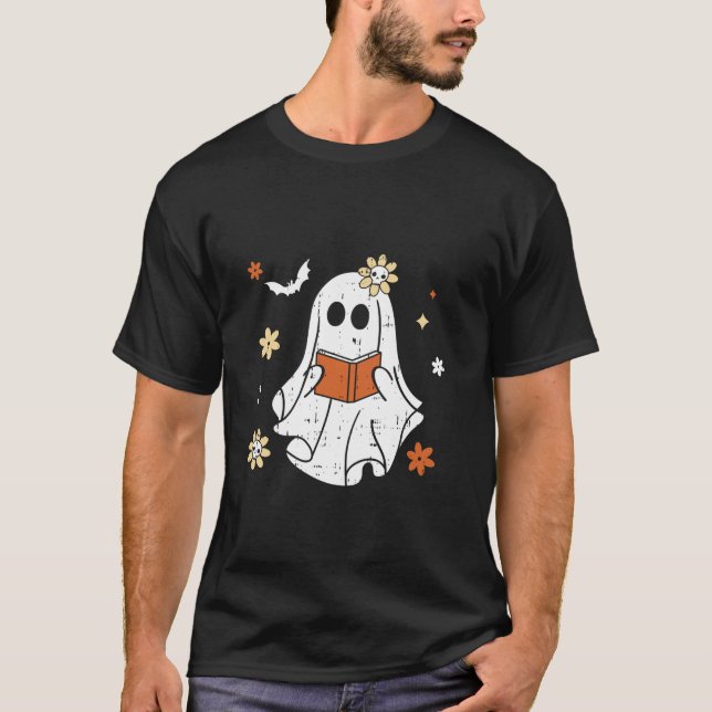 Camiseta Biblioteca de Professores do Design de Halloween d (Frente)
