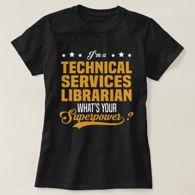 Camiseta Biblioteca de serviços técnicos (Frente do Design)