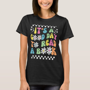 Camiseta Biblioteca É Um Bom Dia para Ler O Livro Groovy Le