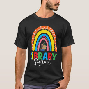 Camiseta Biblioteca Esquadrão Bibliotecário Bookworm Arco-Í