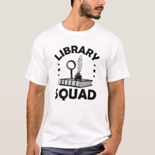 Camiseta Biblioteca Esquadrão Leitura Bibliotecários Coleti