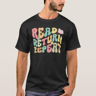 Camiseta Biblioteca Funny da Biblioteca de Repetição de Ret