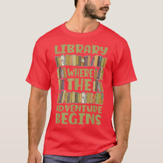Camiseta Biblioteca Onde A Aventura Começa Para Os Alugueir