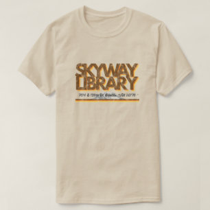 Camiseta Biblioteca Skyway dos anos 70