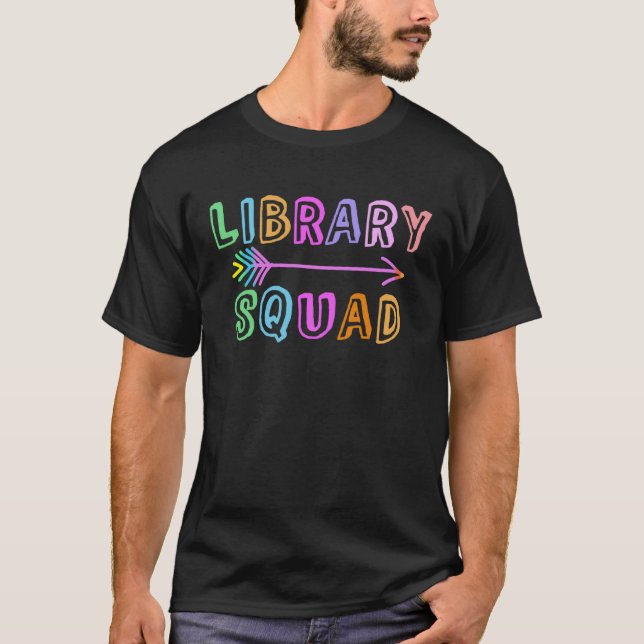 Camiseta BIBLIOTECA SQUAD Kids Professora De Volta À Biblio (Frente)