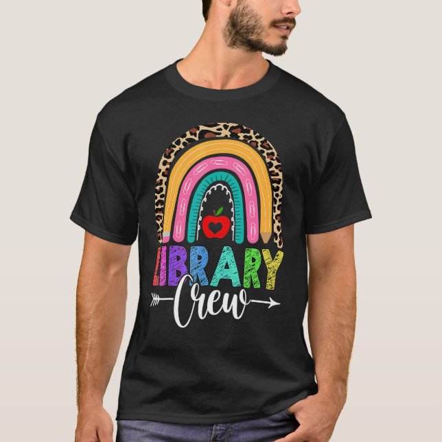 Camiseta Biblioteca Tripulante Rainbow Leopard Professor De (Frente)
