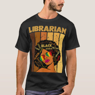 Camiseta Bibliotecária Afro-Americana Historia Negra