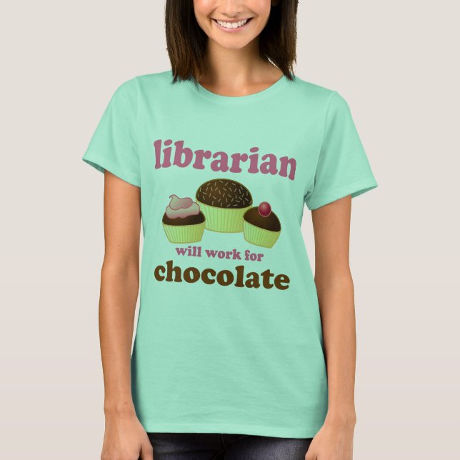 Camiseta Bibliotecária Engraçada (Frente)