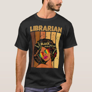 Camiseta Bibliotecária Rainha da História Negra Melanina Af