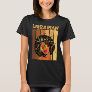 Camiseta Bibliotecária Rainha da História Negra Melanina Af