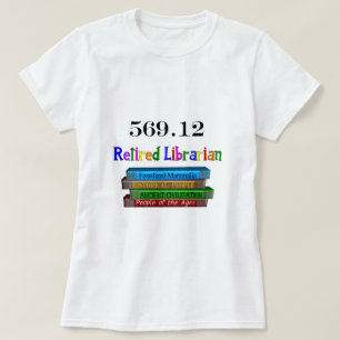 Camiseta Bibliotecário aposentado 569,0 (sistema decimal de