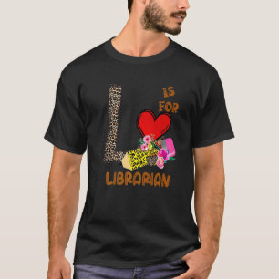 Camiseta Bibliotecário das Flores-Leopardo