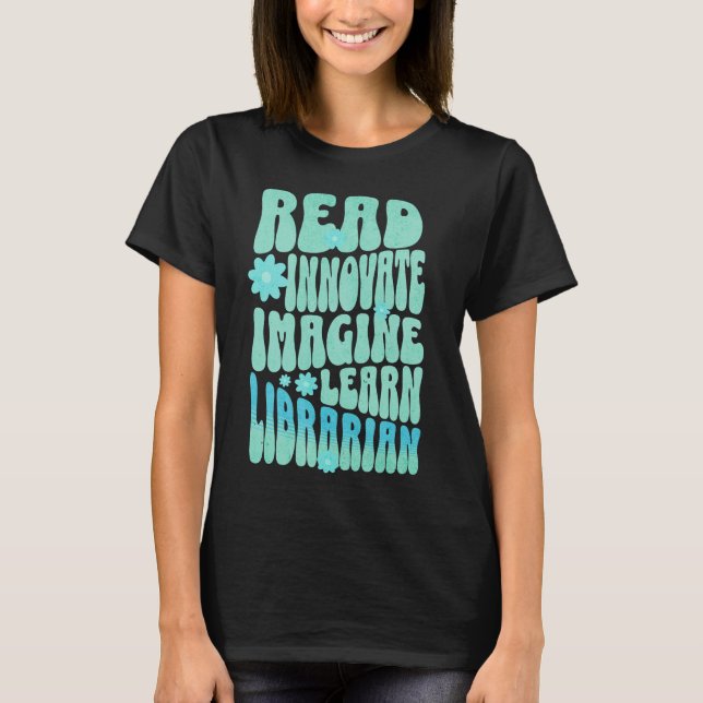 Camiseta Bibliotecário de Aprendizado Inovador de Leitura P (Frente)