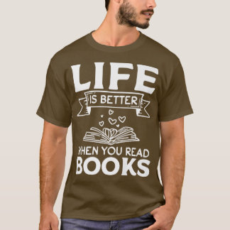 Camiseta Bibliotecário do Livro I A Vida É Melhor Quando Vo