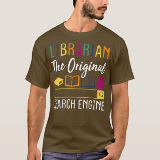Camiseta Bibliotecário do motor de busca original