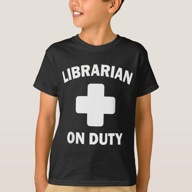 Camiseta Bibliotecário em serviço (Frente)