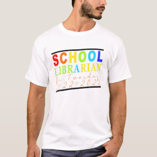 Camiseta Bibliotecário Engraçado Na Segunda-Feira, 22 De Fe