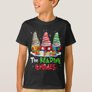 Camiseta Bibliotecário Os Gnomos Leitores De Natal Engraçad