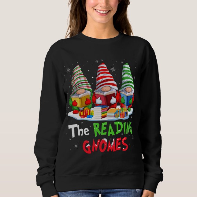 Camiseta Bibliotecário Os Gnomos Leitores De Natal Engraçad (Frente)