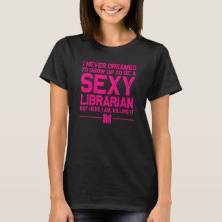 Camiseta Bibliotecário para Mulheres Figurinos Sexuais Bibl