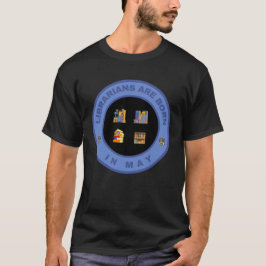 Camiseta Bibliotecários são nasceres em maio de design alte