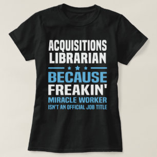 Camiseta Bibliotecas de Aquisições