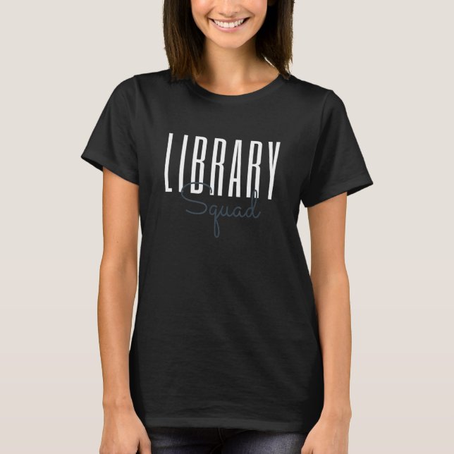 Camiseta Bibliotecas do Esquadrão de Biblioteca (Frente)