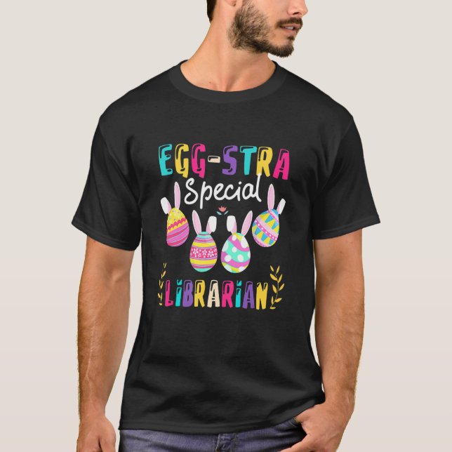 Camiseta Bibliotecas especiais de Eggstra - Páscoa coalhada (Frente)