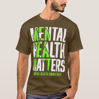 Camiseta Bíbon Verde Engraçado Mês de Consciência da Saúde