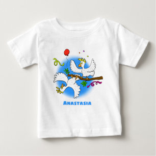 Camiseta Bicatuta de pássaros engraçados