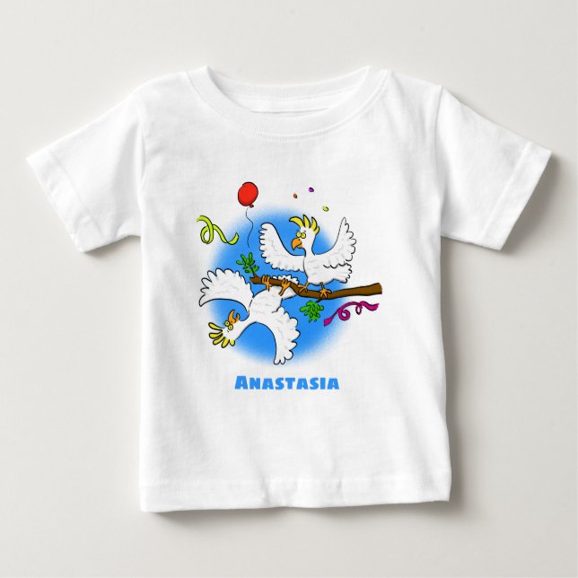 Camiseta Bicatuta de pássaros engraçados (Frente)