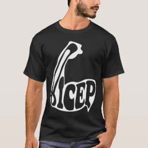 Camiseta Bicep Bodybuilding Músculos de elevação de peso Ba