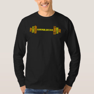Camiseta Bíceps Coração Tríceps Aquecimento Agachamento com