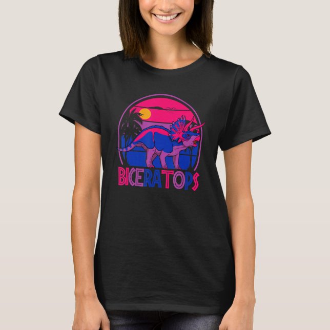 Camiseta Biceratops Bisexual Ceratops Dinosaur LGBT Pride M (Frente)