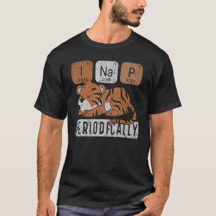 Camiseta Bichinho Bonito A Dormir Mesa Periódica Engraçada