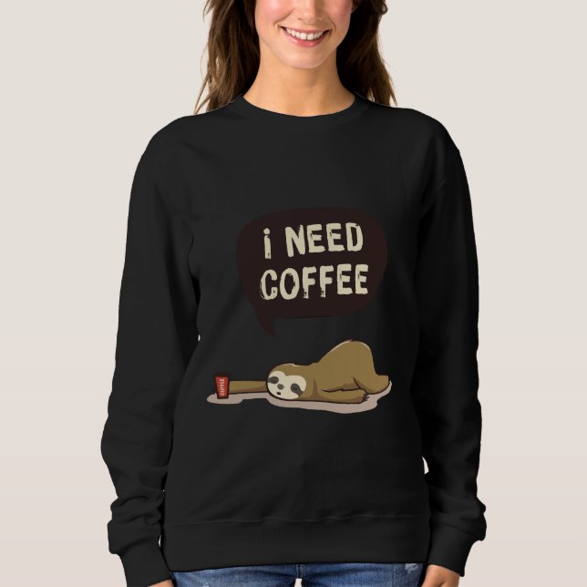 Camiseta Bichinho Que Desenha Leve Meme Preciso De Café (Frente)