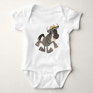 Camiseta Bicho de animação bonito dançando bébé selvag
