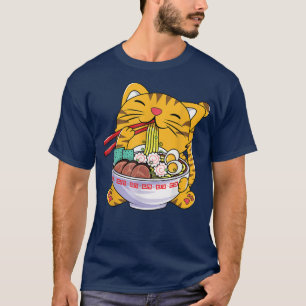 Camiseta Bicho de Anime Giro Cóteo Kawaii Neko Tee Japonês