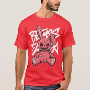 Camiseta Bicho de Pelúcia Coelho Mau Halloween Boneca Assus