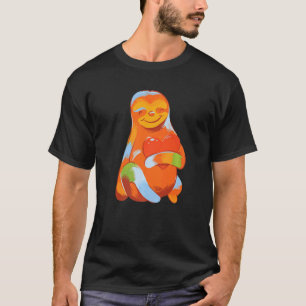 Camiseta Bicho de Preguiça em Aquarela Fofo para Estilo Col