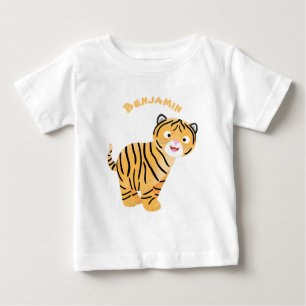 Camiseta Bicho de tigre feliz e bonito